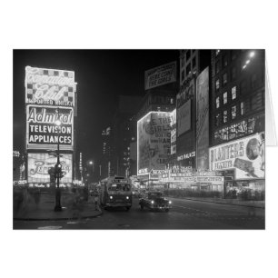 Times Square bei Nacht, 1953