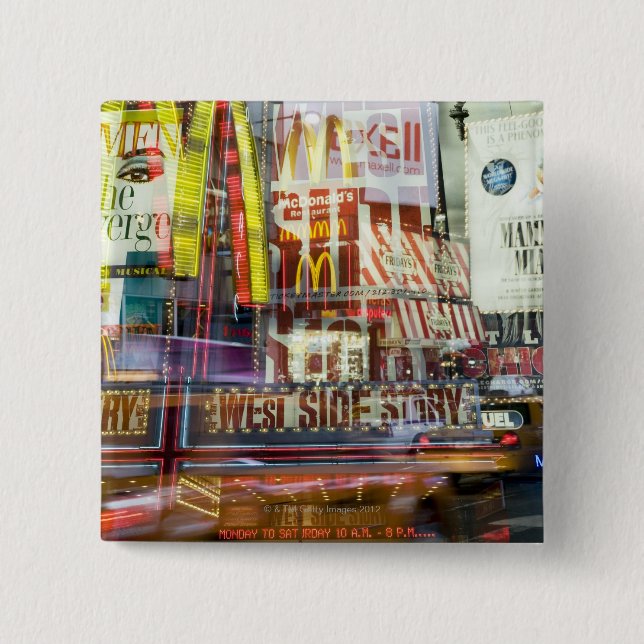 Times Square bei Twilight Button (Vorderseite)
