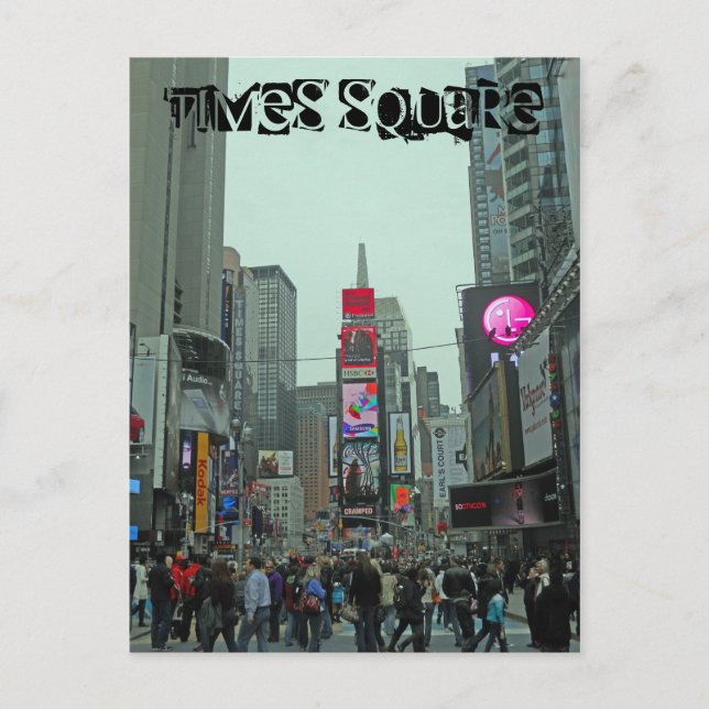 Times Square Manhattan New York Postkarte (Vorderseite)