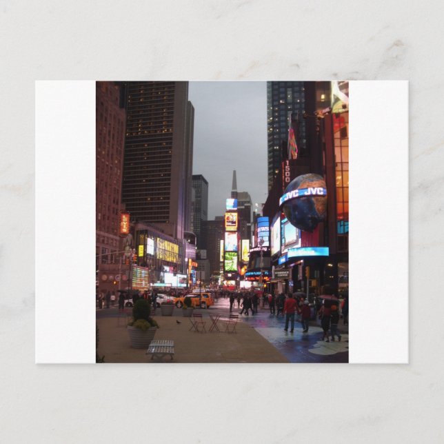 Times Square New York Postkarte (Vorderseite)