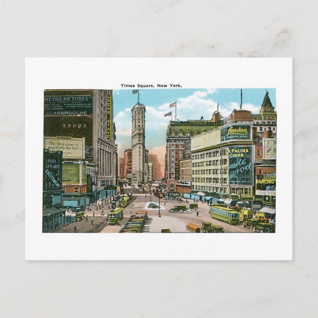 Times Square New York Postkarte (Vorderseite)