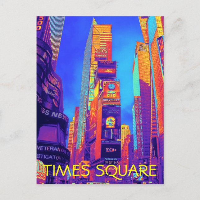 TIMES SQUARE Postkarte (Vorderseite)