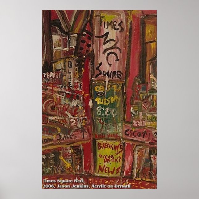 TIMES SQUARE RED POSTER (Vorne)