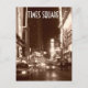 Times Square (Sepia) Postkarte (Vorderseite)
