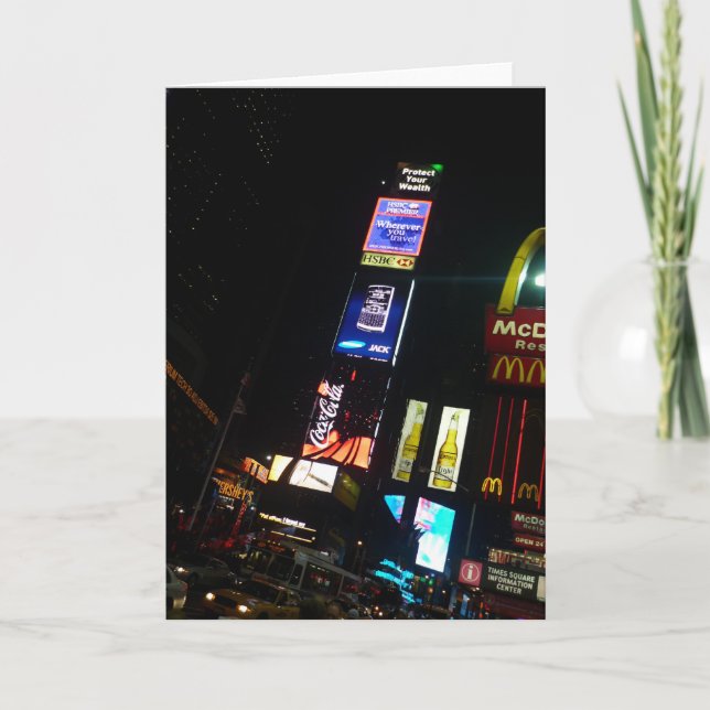 Times Squarezeichen Karte (Vorderseite)