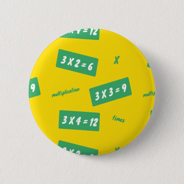 Times three yellow learning button (Vorderseite)