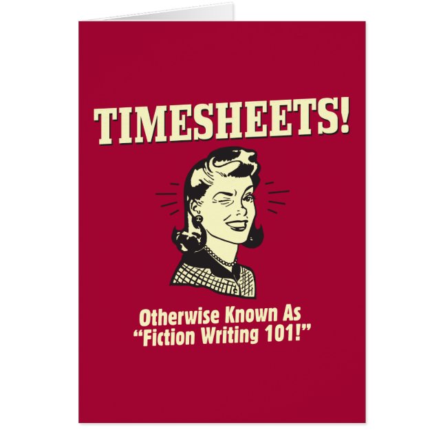 Timesheets: Fiktion Writing 101 (Vorne)