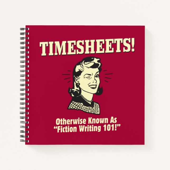 Timesheets: Fiktion Writing 101 Notizbuch (Vorderseite)
