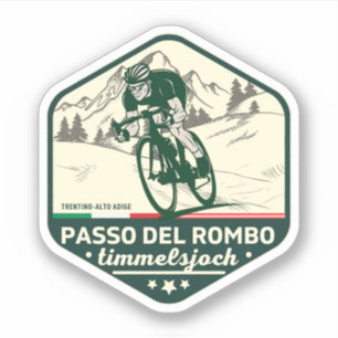 Timmelsjoch - Passo del Rombo Motorbike-Tour Aufkleber