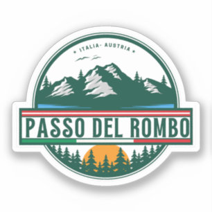 Timmelsjoch - Passo del Rombo Motorrad-Tour Aufkleber