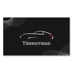 Timmerman — Fahrzeugpflege & Fahrzeugverbesserung Magnetische Visitenkarte