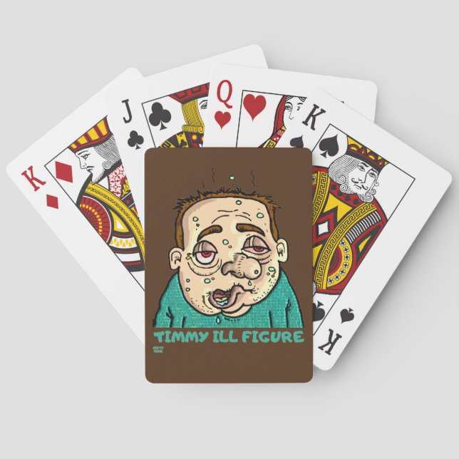 "TIMMY ILL FIGURE" lustig Spielkarten (Rückseite)