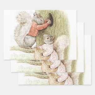 Timmy Tiptoes and Goody Squirrel von Beatrix Potte Geschenkpapier Set