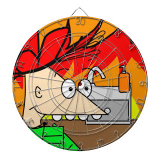 Timmy zitterte dartscheibe