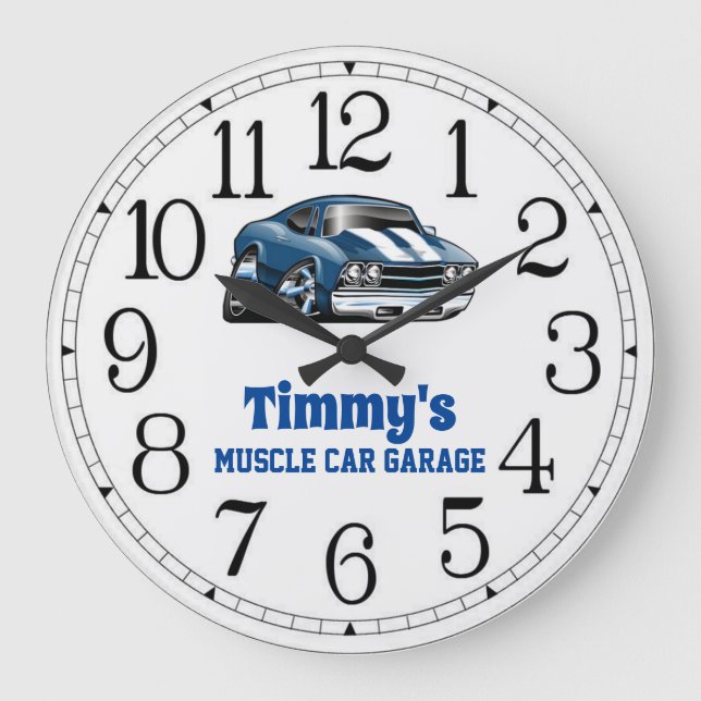 Timmy's 69 Muscle Voiture grande horloge (Recto)