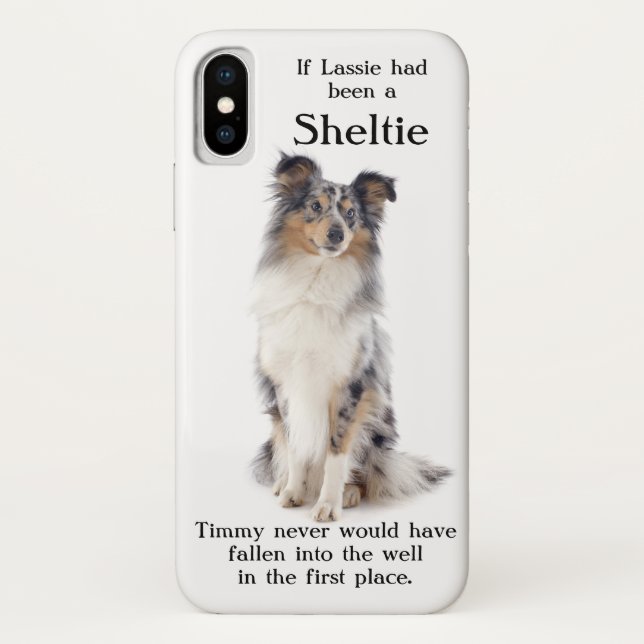 Timmy's Blue Merle Sheltie iPhone X Fall Case-Mate iPhone Hülle (Rückseite)