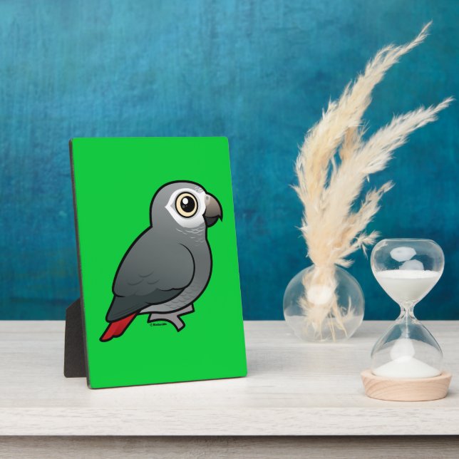 Timneh African Gray Parrot Fotoplatte (Seite)