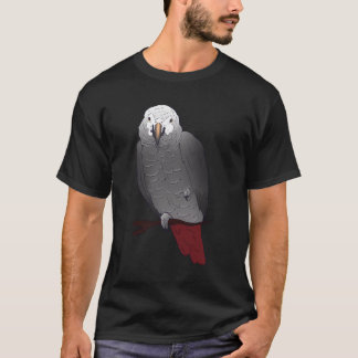 Timneh-Afrikanischer Graupapagei auf einem Zweig T-Shirt