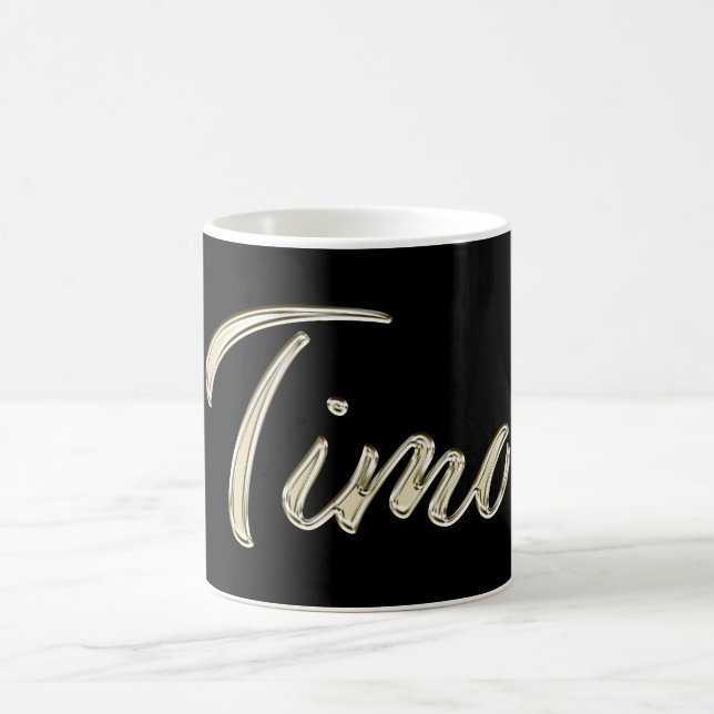 Timo Name whitegold Tasse Teetasse Kaffeetasse (Mittel)