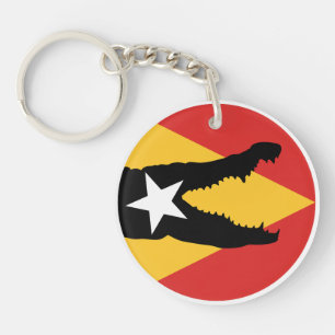 Timor oriental Crocodile Timorais drapeau national
