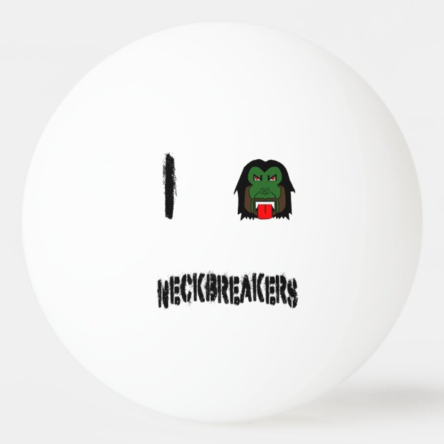 Timothy Krane I ♡ NeckBreakers Pong Ball Tischtennisball (Vorderseite)