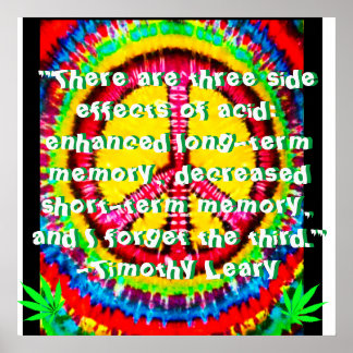 Timothy Leary Citation Poster WakNBak Médias