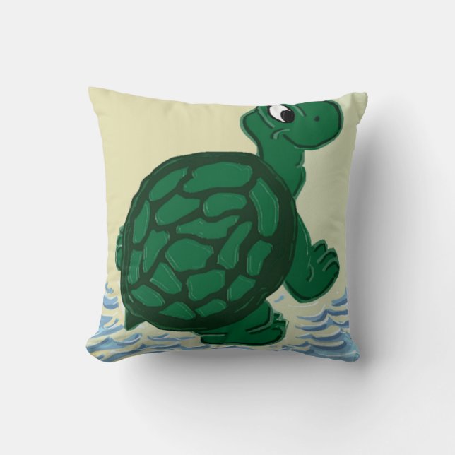 Timothy the Turtle Kissen (Vorderseite)