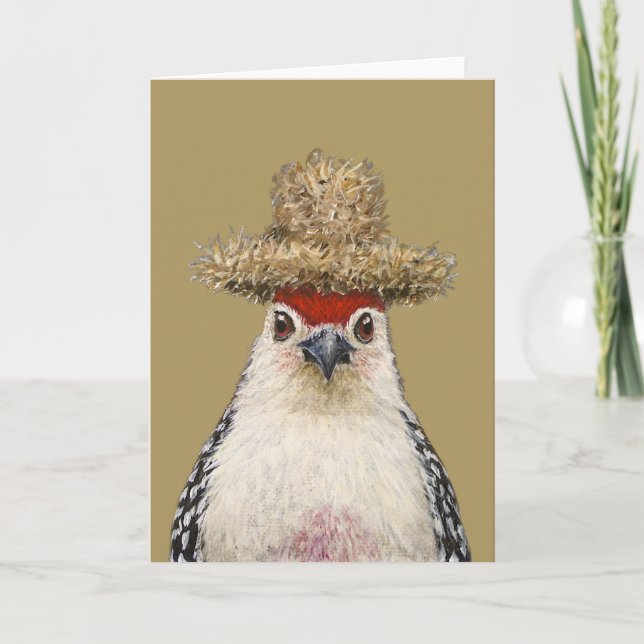 Timothy the Woodpecker card Karte (Vorderseite)