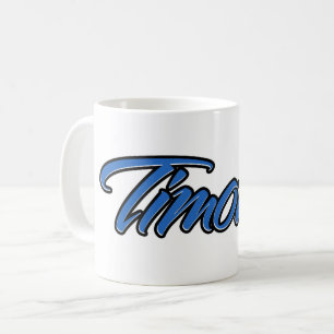 Timothy Vorname Name blue Tasse Kaffeetasse