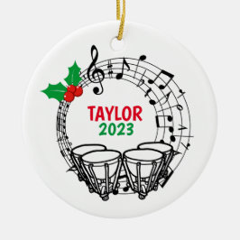 Timpani Marching Band Weihnachtsdekoration Keramik Ornament