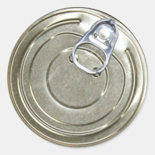 Tin Can Lid Runder Aufkleber