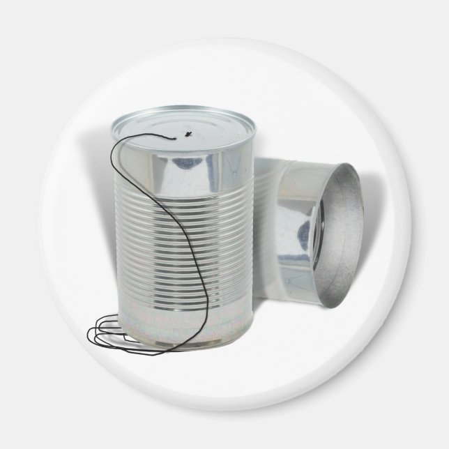 Tin Can Phone (Kannst du mich JETZT hören?) Magnet (Vorne)