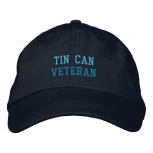 TIN CAN VETERAN BESTICKTE KAPPE