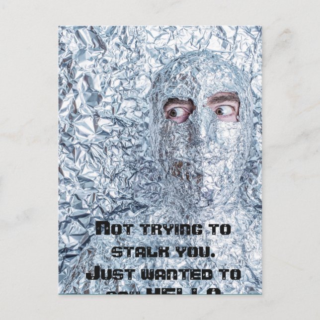 Tin Foil Hat Society Postkarte (Vorderseite)
