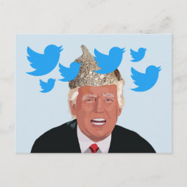 Tin Foil Trump Postcard Postkarte