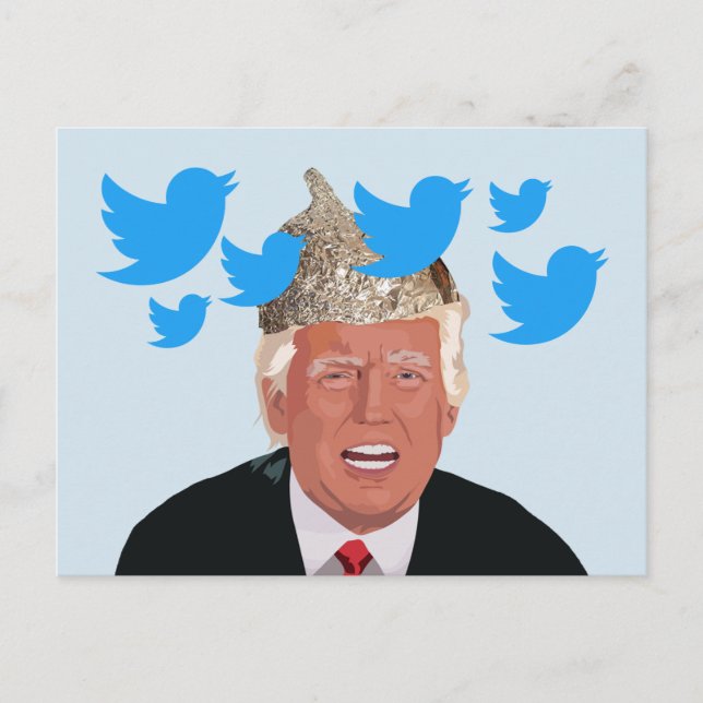 Tin Foil Trump Postcard Postkarte (Vorderseite)