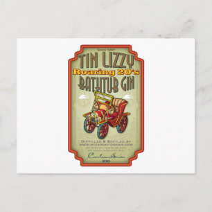 Tin Lizzy Bathtub Gin Postkarte