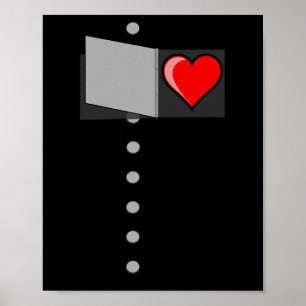 Tin Man Heart Halloween Zauberer Oz Tin Man Costu Poster