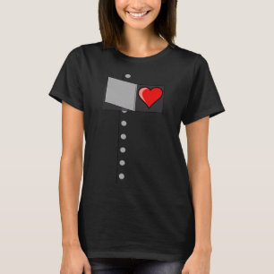 Tin Man Heart Halloween Zauberer Oz Tin Man Costu T-Shirt