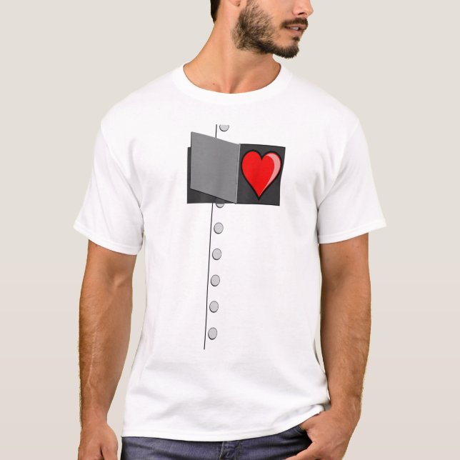 Tin Man Heart TShirtOZ Tinman Halloween-Kostüm T-Shirt (Vorderseite)