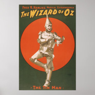 Tin Man Wizard OZ Musical VAUDEVILLE Poster