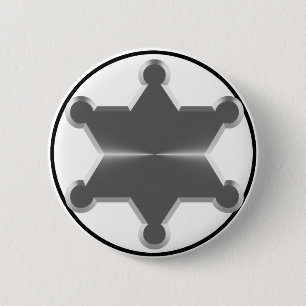 Tin Star Sheriff Button
