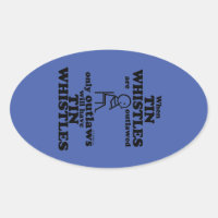 Tin Whistles Oval Sticker