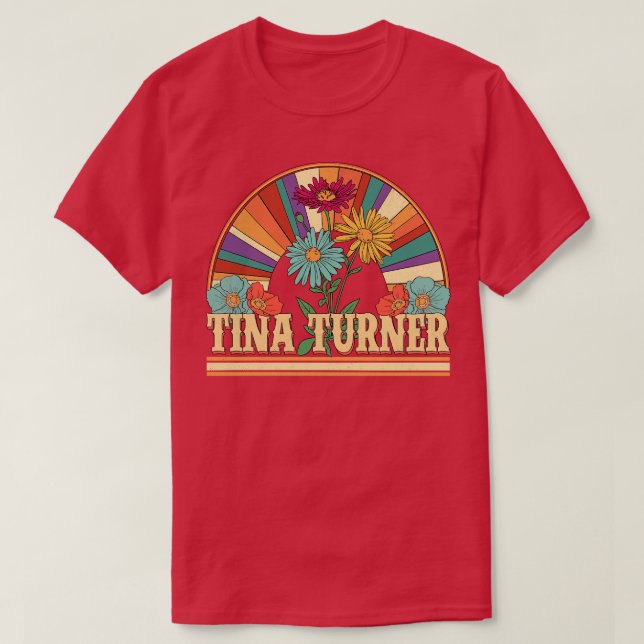 Tina Blume Name Turner Personalisierte Geschenke R T-Shirt (Design vorne)