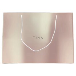Tina Pink Rose Gold Blush Präzisionsgeschenk Große Geschenktüte