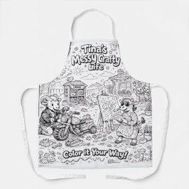 Tina's Messy Crafty Life -Apron, M-  #PCF Schürze