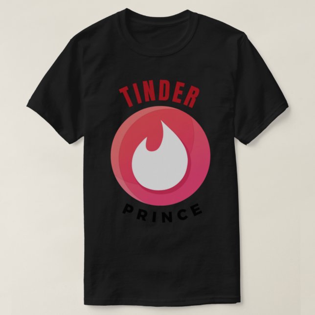 TINDER PRINCE - lustiges Zauberwort T-Shirt (Design vorne)