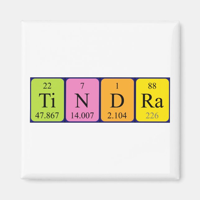 Tindra Periodenmagnet Magnet (Vorne)