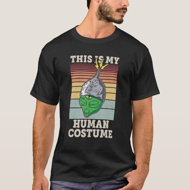 Tinfoil Hat Verschwörung Theorist Alien Spaß T-Shirt (Vorderseite)