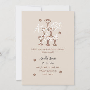 Tini Bit Espresso Martini Whimsical Brautparty-Ein Einladung